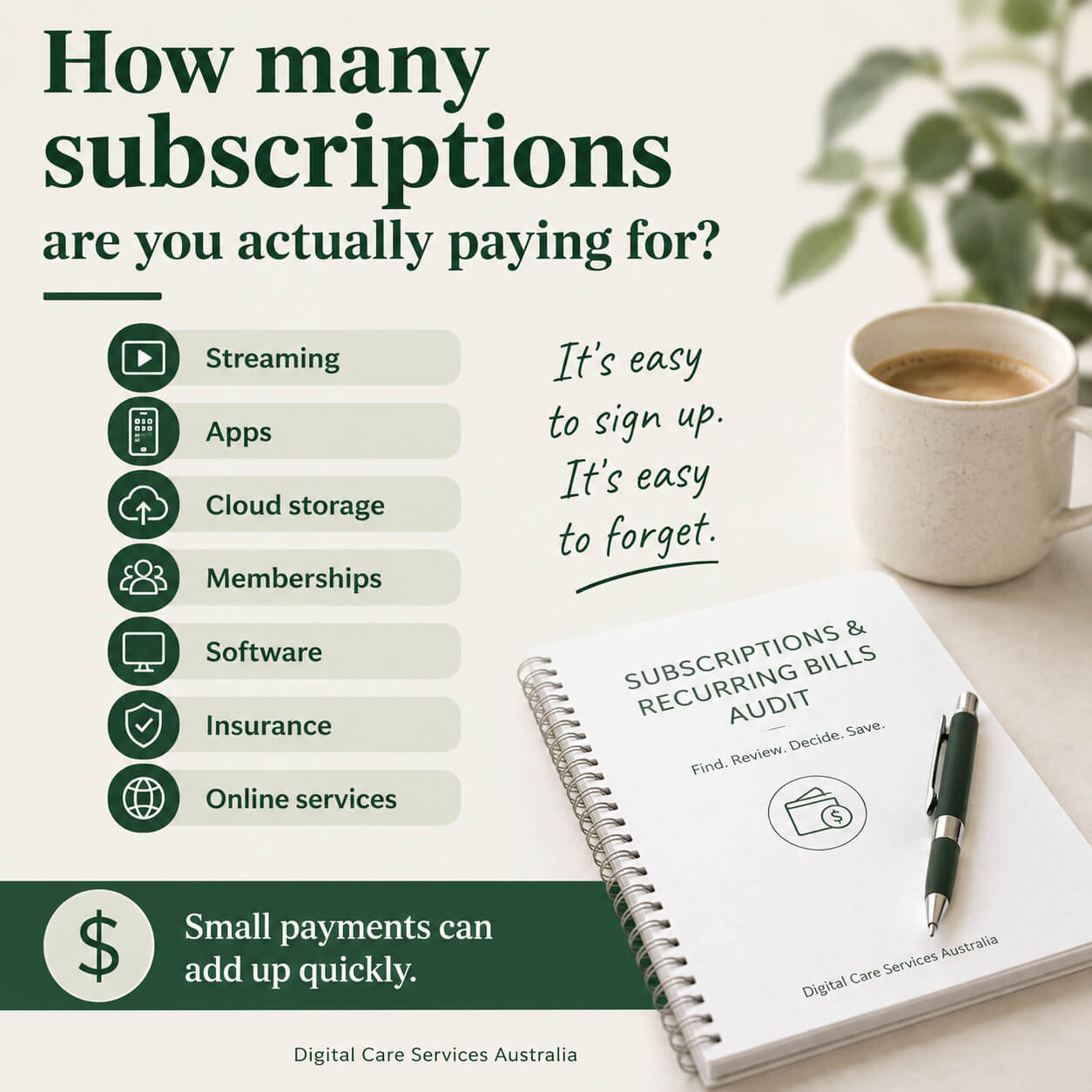 Subscription & Recurring Bills Audit