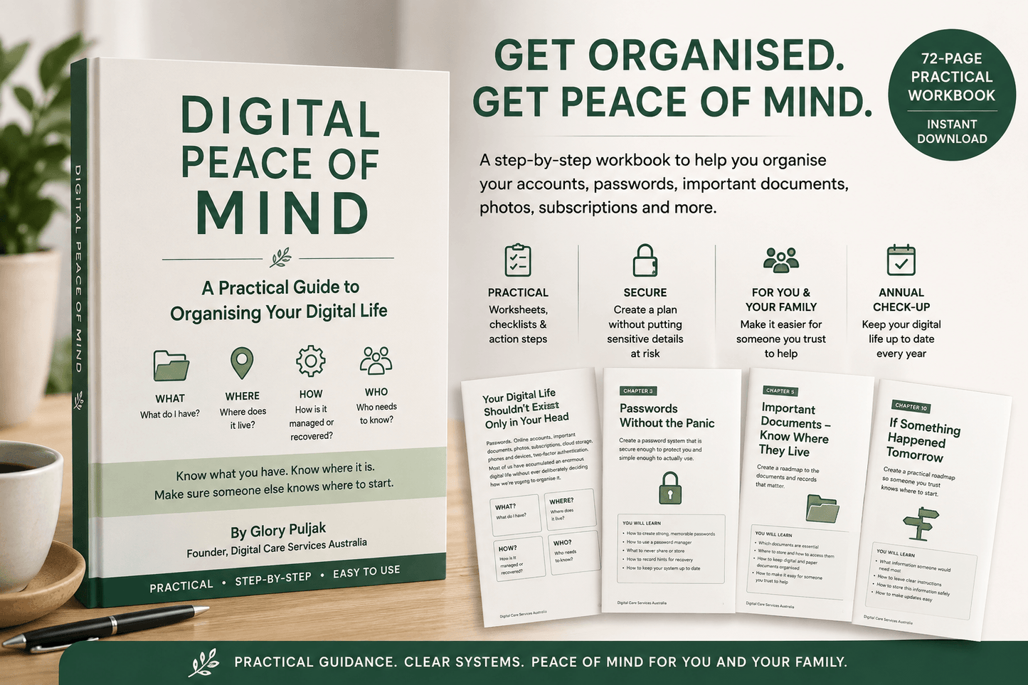 Digital Peace of Mind: Organise Your Digital Life Workbook